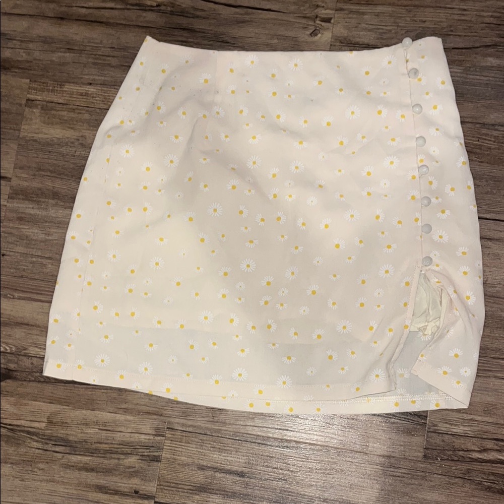 Floral Cream Skirt